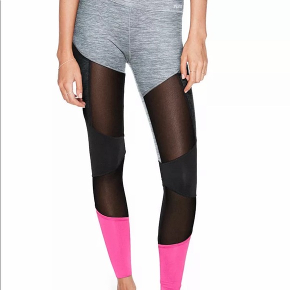 PINK ULTIMATE BONDED MESH LEGGINGS - Picture 3 of 4